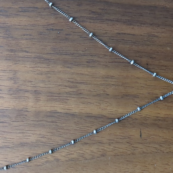 Pendant Necklace - Large Dark Green Stone - Picture 10 of 14